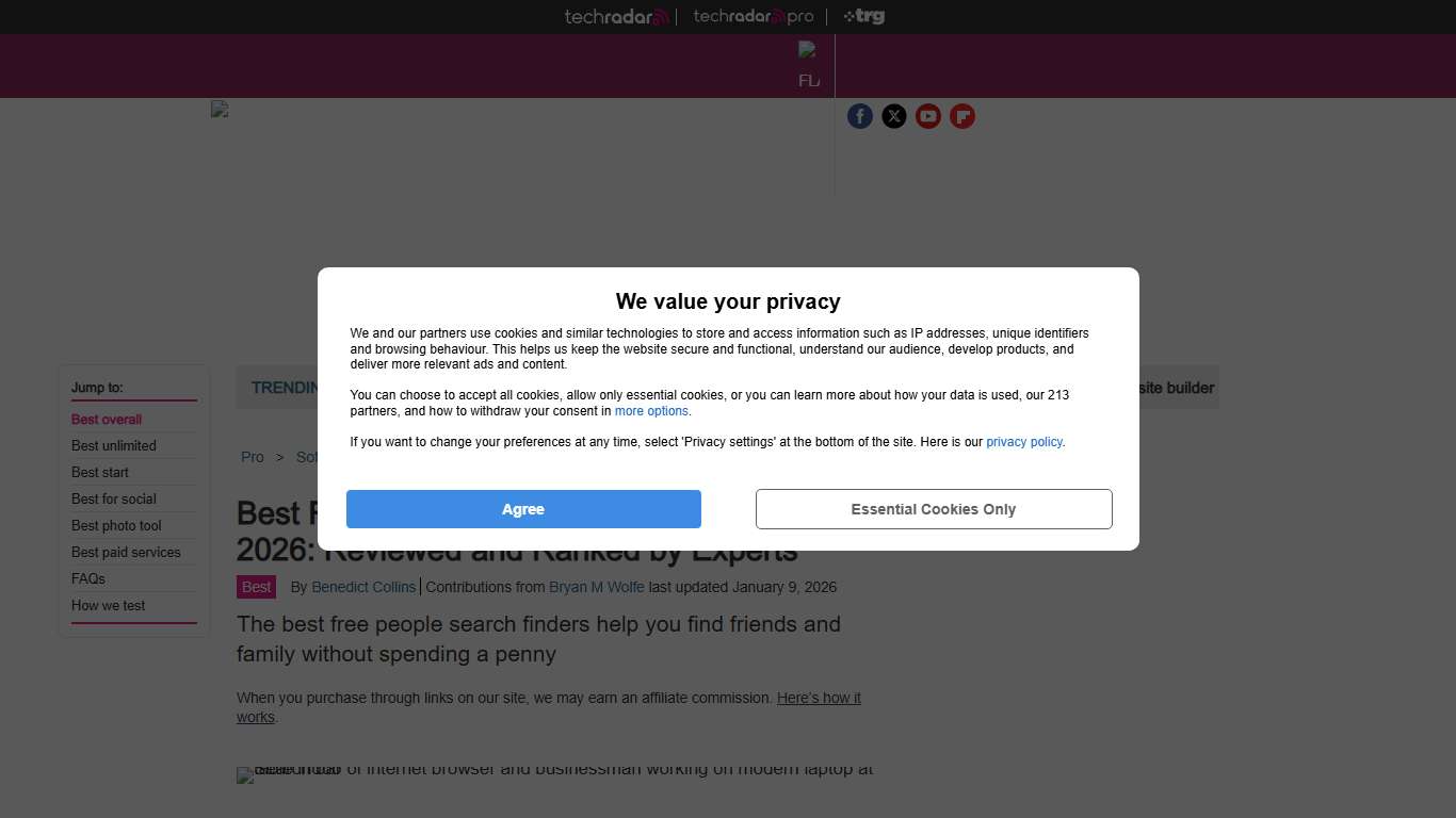 Best free people search finder service of 2026: reviewed and ranked by experts | TechRadar