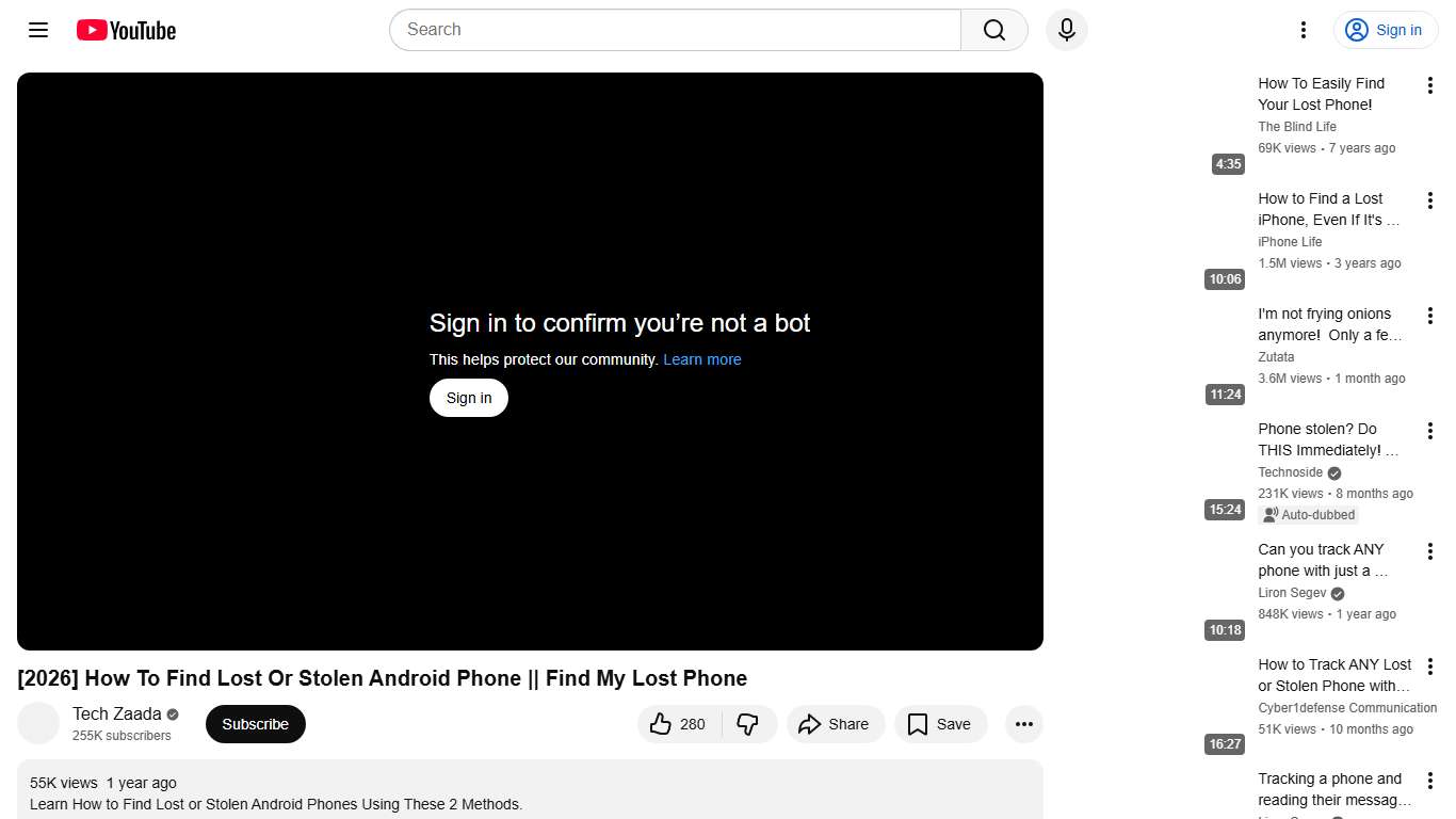 [2026] How To Find Lost Or Stolen Android Phone || Find My Lost Phone - YouTube